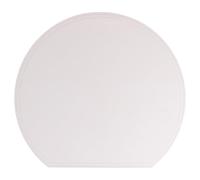 Set 6 Tovaglietta mezzaluna bianca in PVC 36,5x33 cm, Horeca White