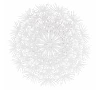 Set 6 Tovaglietta soffione in pvc, Flower