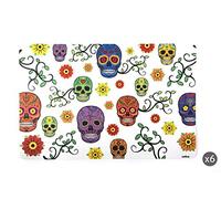 Set 6 TOVAGLIETTE Calavera