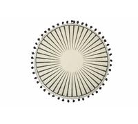 Set 6 Tovagliette in Juta con Pon Pon Ø38 cm VdE Tivoli 1996 Black