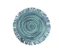 Set 6 Tovagliette Tonda con Frange Ø44 cm VdE Tivoli 1996 Baita Acqua