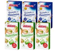 Set 60 Capsule Ristora - 30 Pistacchio + 30 Camomilla - Compatibili con Macchine ad uso domestico Nespresso* - Bevande Solubili - 100% Made in Italy - Prodotto Originale