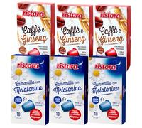 Set 60 Capsule Ristora miste compatibili con le Macchine ad uso domestico Nespresso* 30 camomilla 30 ginseng