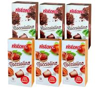 Set 60 Capsule Ristora miste compatibili con le Macchine ad uso domestico Nespresso* 30 cioccolatino 30 nocciolino