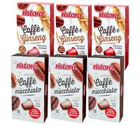 Set 60 Capsule Ristora miste compatibili con le Macchine ad uso domestico Nespresso* 30 macchiato 30 ginseng