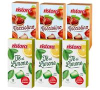 Set 60 Capsule Ristora miste compatibili con le Macchine ad uso domestico Nespresso* 30 the al limone 30 nocciolino