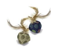 Set 60 pezzi Refill Gatto Palla Piumacon Catnip 7 cm gioco per gatti Croci