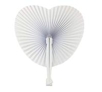 SET 60 VENTAGLI VENTAGLIO BIANCO PER MATRIMONIO WEDDING GADGET SPOSA CHIESA