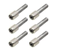 Set 6PCS Adattatore da SDS a gambo esagonale in metallo per punte da trapano e c