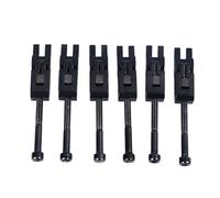 Set 6Pcs Sella Ponte Chitarra Elettrica, Doppio Blocco con Rotella in Metallo, Sostituzione per Tremolo - Stabilità Elevata, Facile Installazione, Adatto a Vari Stili Musicali (Nera)