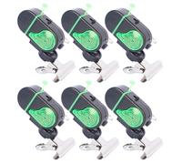 Set 6pz Indicatore Campana da Pesca con LED Allarme Suono per Pesca per Canne