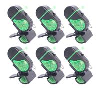 Set 6pz Indicatore Campana da Pesca con LED Allarme Suono per Pesca per Canne