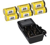 Set 6x CR123A + Xtar VC2 2-Schacht Litio Caricabatteria