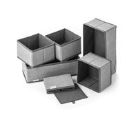 Navaris Set 6x Scatole Organizer - Organizzatori Armadi Pieghevoli Salvaspazio - Scatola Organizzatore Interni Armadio Contenitore Ordinett Biancheria
