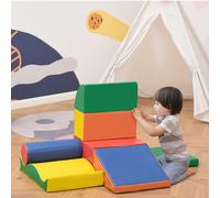 Set 7 Blocchi di Costruzioni Morbide per Bambini da 1-3 Anni per Casa e Scuola, Multicolore