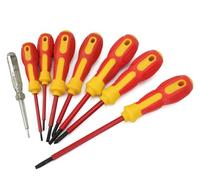 Set 7 Cacciaviti Con Punta Magnetica A Croce E Taglio Isolati Cercafase 2021-E