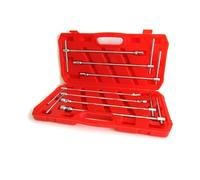 SET 7 CHIAVI A T DOPPIO SNODO E MANICO SCORREVOLE CHIAVI LUNGHE 8 10 12 13 14 17 19 MM VALIGETTA PORTA ATTREZZI