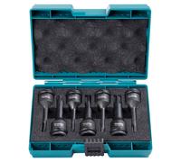 Makita Set di bussole per avvitatore a percussione, 7 pezzi, nero, con valigetta