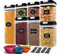 set 7 contenitori per alimenti chiusura ermetica plastica