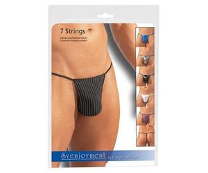 set 7 perizona sexy uomo sospensorio intimo tanga multicolore maschile
