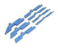 Set 7 Pezzi Barra di Configurazione della Tabella del Router Barra 1/8 a 1/2 Pollici Calibro di Altezza del Blocco di Configurazione Precisa in Lega di Alluminio per la