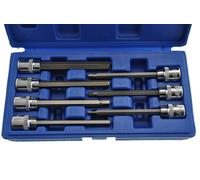 Set 7 Punte Allen Lunghi Per Crick 3/8 " 3 A 10 MM Cr-V