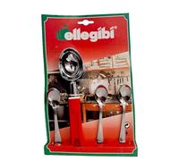 Set 7 PZ Porzionatore Dosatore per Gelato Dosa Gelato Con 6 Cucchiain In Acciaio inox Made in Itay
