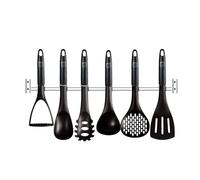 Set 7 utensili con barra in acciaio Berlinger Haus nero
