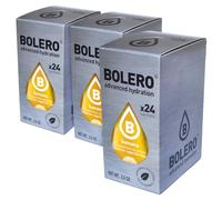 SET 72 BOLERO DA 3 GRAMMI Banana Preparato istantaneo polvere solubile in bustine Sticks per Bevande con Stevia e Vitamina C e Senza Zucchero ideale per fitness e diete