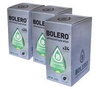SET 72 BOLERO DA 3 GRAMMI Cucumber Preparato istantaneo polvere solubile in bustine Sticks per Bevande con Stevia e Vitamina C e Senza Zucchero ideale per fitness e diete