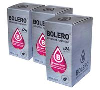 SET 72 BOLERO DA 3 GRAMMI Dragon Fruit Preparato istantaneo polvere solubile in bustine Sticks per Bevande con Stevia e Vitamina C e Senza Zucchero ideale per fitness e diete
