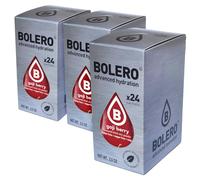 SET 72 BOLERO DA 3 GRAMMI Goji Berry Preparato istantaneo polvere solubile in bustine Sticks per Bevande con Stevia e Vitamina C e Senza Zucchero ideale per fitness e diete