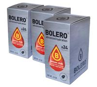 SET 72 BOLERO DA 3 GRAMMI Lemon Chilli Preparato istantaneo polvere solubile in bustine Sticks per Bevande con Stevia e Vitamina C e Senza Zucchero ideale per fitness e diete