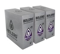 SET 72 BOLERO DA 9 grammi Blackcurrant Preparato istantaneo polvere solubile in bustine Sticks per Bevande con Stevia e Vitamina C e Senza Zucchero ideale per fitness e diete