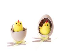 Set 72 Uova Pulcino con Clip 8 cm