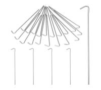 Set 75 picchetti tenda acciaio zincato pioli ancoraggio terreni morbidi 22 cm