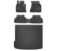 SET 77 Tappetini in gomma e copritappeto per BMW X6 E71 2008-2014