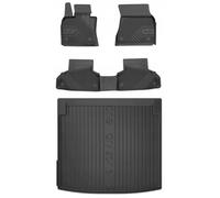 SET 77 Tappetini in gomma e copritappeto per BMW X6 F16 2014-2019