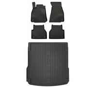 SET 77 Tappetini in gomma e tappetino per AUDI A6 C8 Station Wagon dal 2018