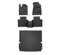 SET 77 Tappetini in gomma e tappetino Renault Espace 6 dal 2023 - 7 posti con