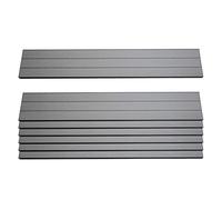 Set 7X Listelli per Pannelli frangivento fendivista Privacy Sarthe WPC 90cm Grigio
