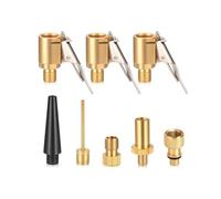 Set 8 adattatori valvola Multifunzione, Connettore Valvola Pneumatica, Mini Kit gonfiaggio Portatile per Viaggi casa Esterni, per Auto Pneumatici Palloncini e Cuscini d'Aria, Accessori universali