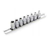 SET 8 BUSSOLE INSERTI CHIAVI TORX FEMMINA 3/8 E4 E5 E6 E7 E8 E10 E12 E14