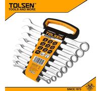 SET 8 CHIAVI ESAGONALI COMBINATE CR-V 8-19mm DIN 3113 TOLSEN 15887