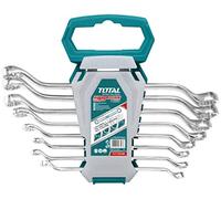 Set 8 chiavi poligonali doppie curve con supporto TOTAL by INECO