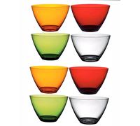 Set 8 Coppette Ciotole Mepra 12cm In Policarbonato Colorate 4 Colori