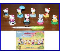 SET 8 Diverse Figure HELLO KITTY Figure Collection Serie 2 con Base Tomy Sanrio