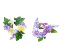 Set 8 Giro Candele Lavanda Dalie Ø 8 cm