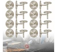 Set 8 Lame Diamantate 40 Mm (1,57"), Resistenti E Lunga Durata | Utensili Per Il Taglio Del Granito, Lame Diamantate Da 40 Mm, Per L'incisione Precisione Su Pietra(Silver)