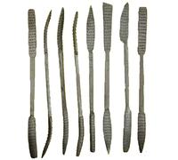 SET 8 LIME PER LEGNO PIETRA OLLARE UTENSILI LAVORAZIONE SCULTURA INTAGLIO ARTIGI